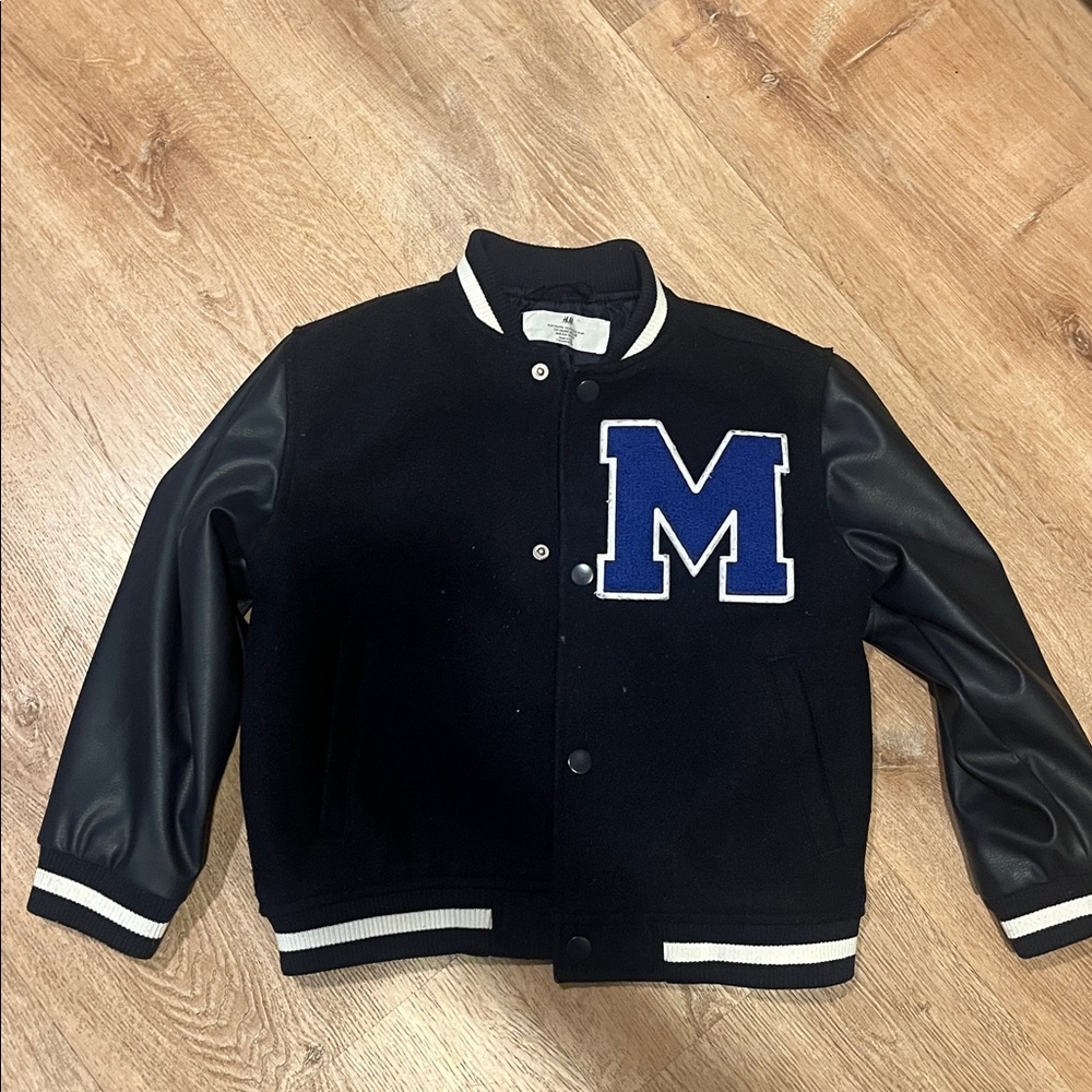 Super cute and cool Boys Navy bomber Jacket - H&M Kids - 5/6